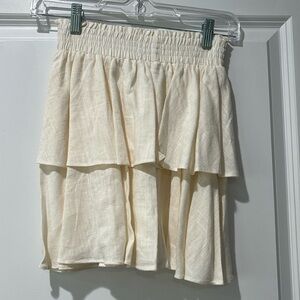 Princess Polly linen mini skirt